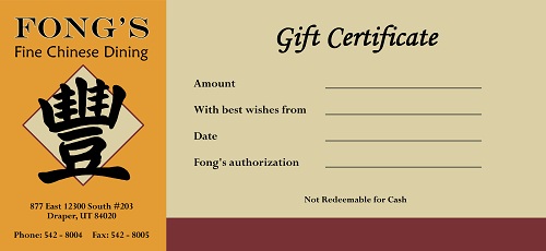 Restaurant Gift Certificates | Custom Gift Cards | UPrinting.com