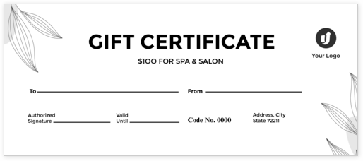 Gift Certificates - Print Custom Gift Cards | UPrinting.com