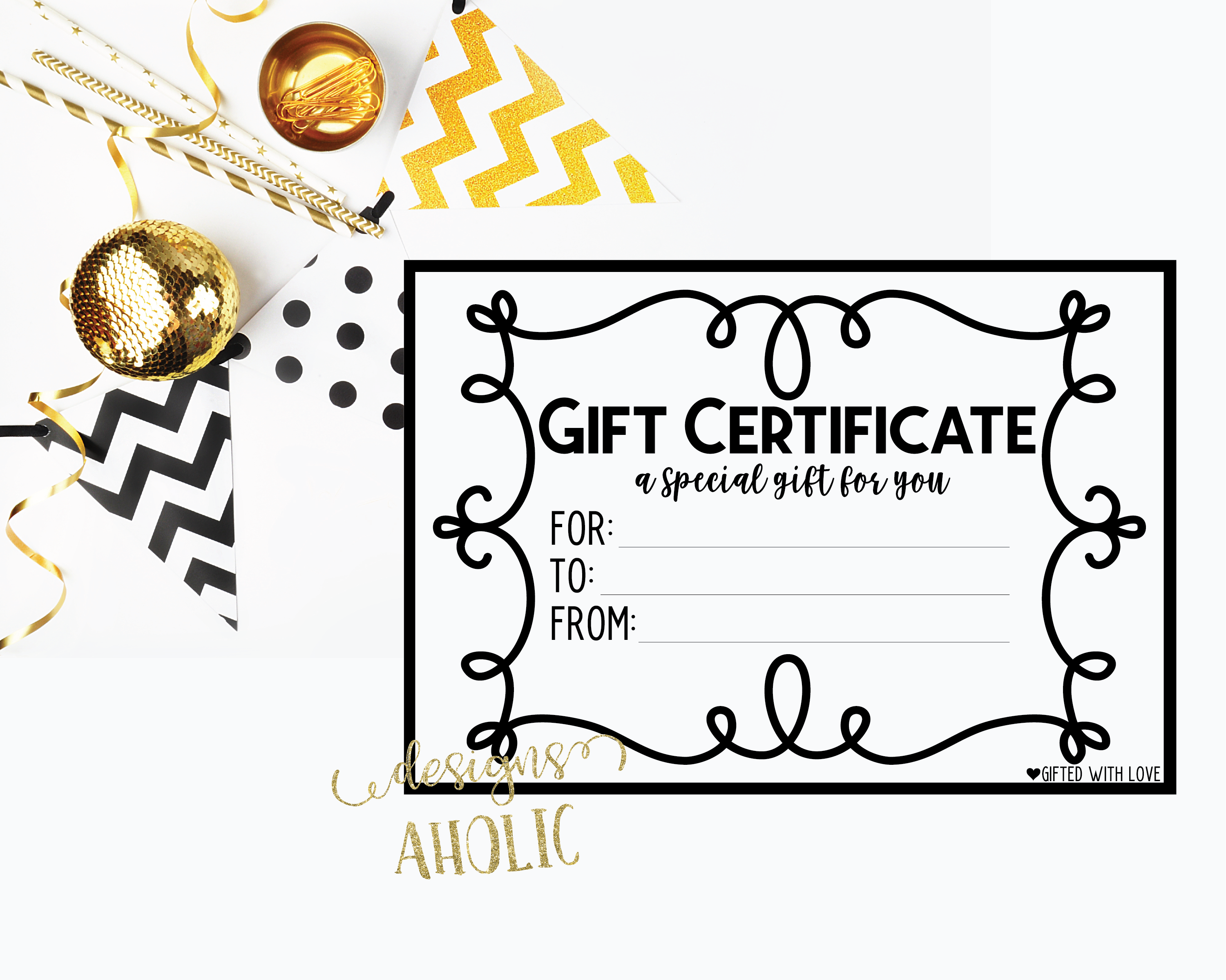 printable gift certificates with logo