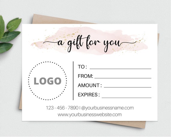 Gift Certificate Template With Logo - 60+ Gift Ideas for 2024