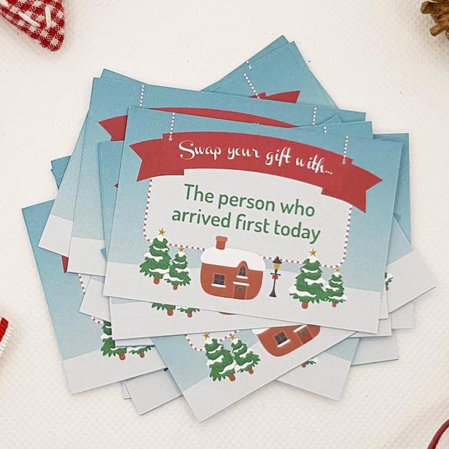 printable gift exchange cards