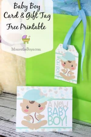 printable gift tags baby boy