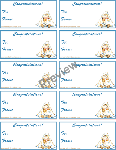 printable gift tags baby boy