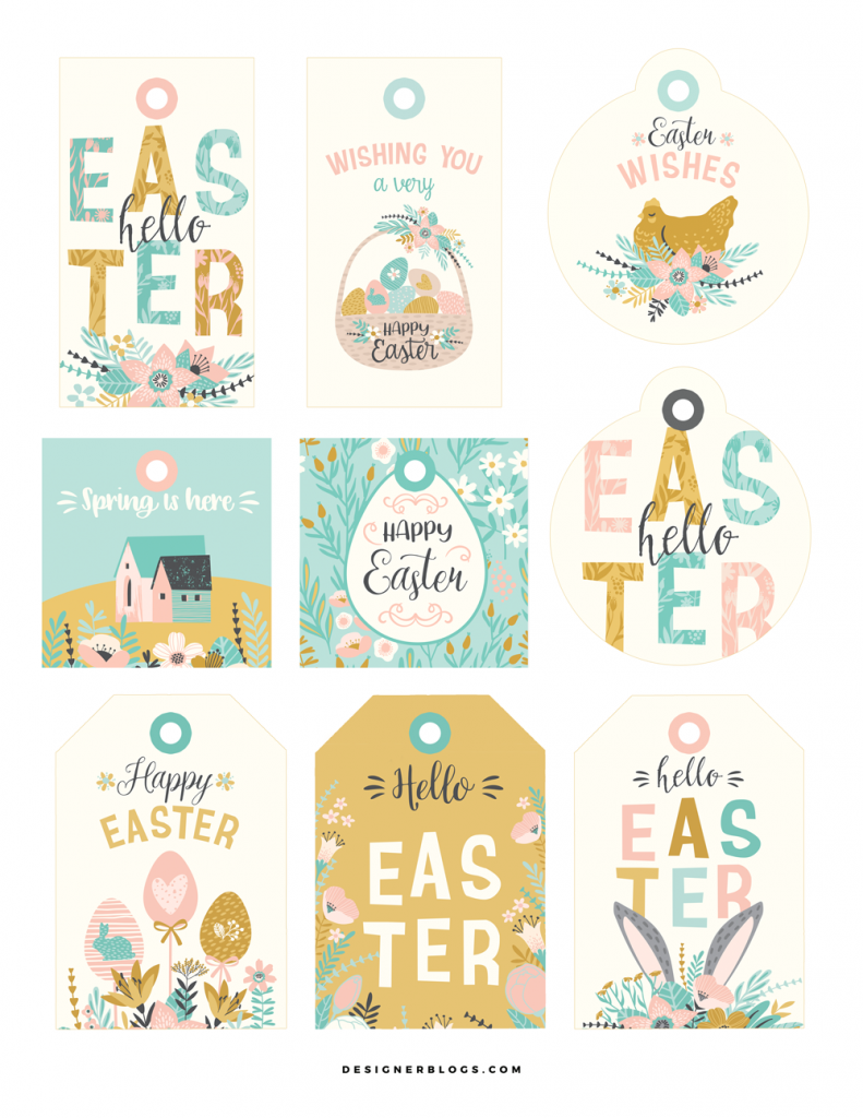 Easter Gift Tags | Free Printable - Designer Blogs