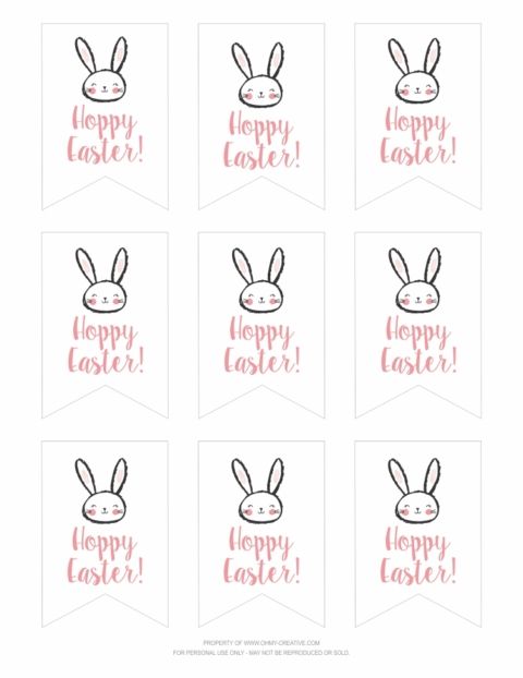 Free Printable Hoppy Easter Gift Tags