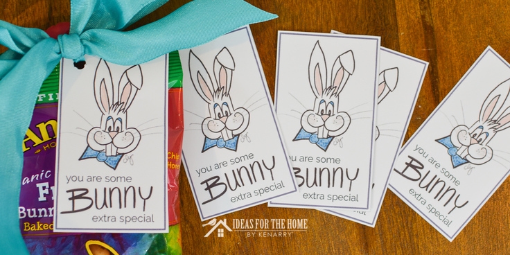 Easter Bunny Gift Tags: Free Printable - Ideas for the Home
