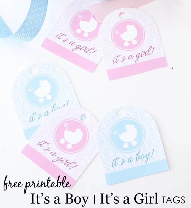 printable gift tags for baby girl