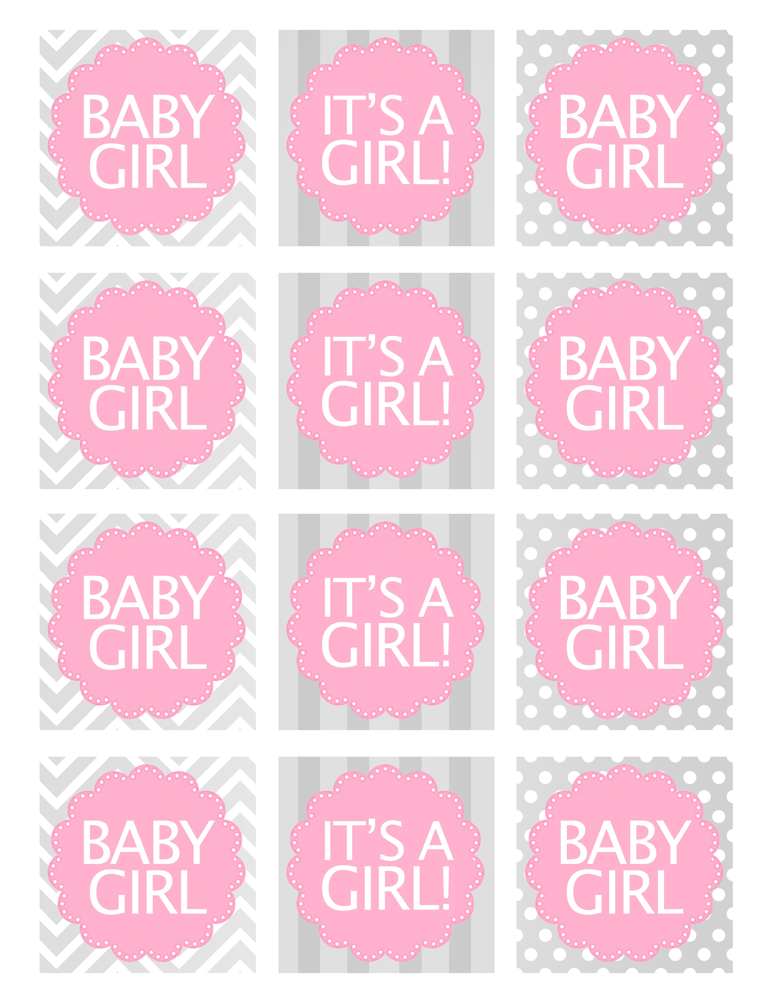 printable gift tags for baby girl