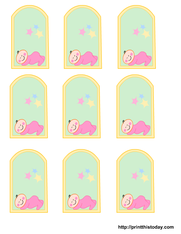 printable gift tags for baby girl