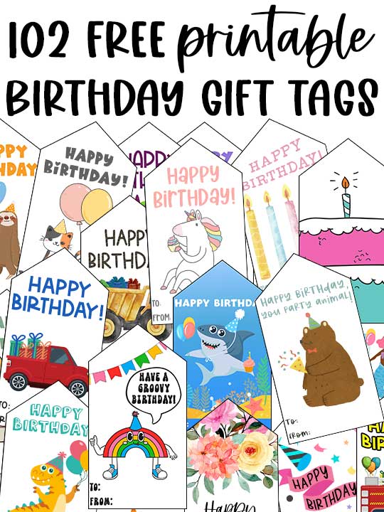 102 Free Printable Birthday Tags All in One Download