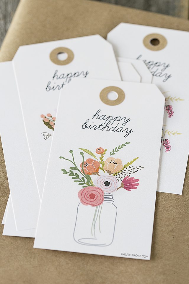 printable gift tags for birthday