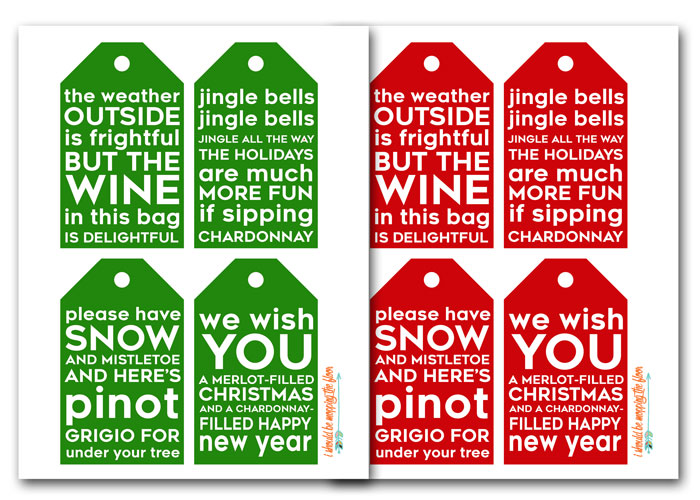 printable gift tags for wine bottles
