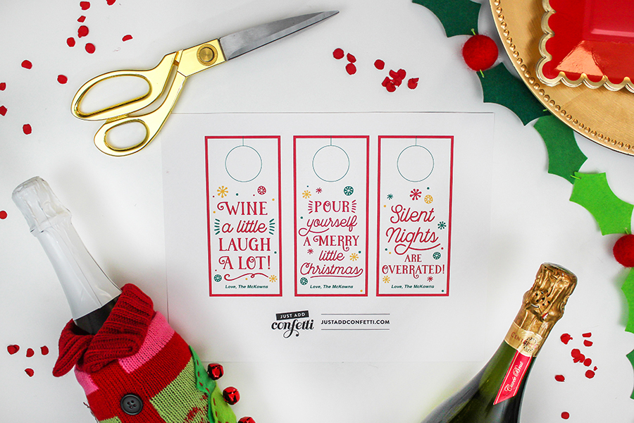 printable gift tags for wine bottles