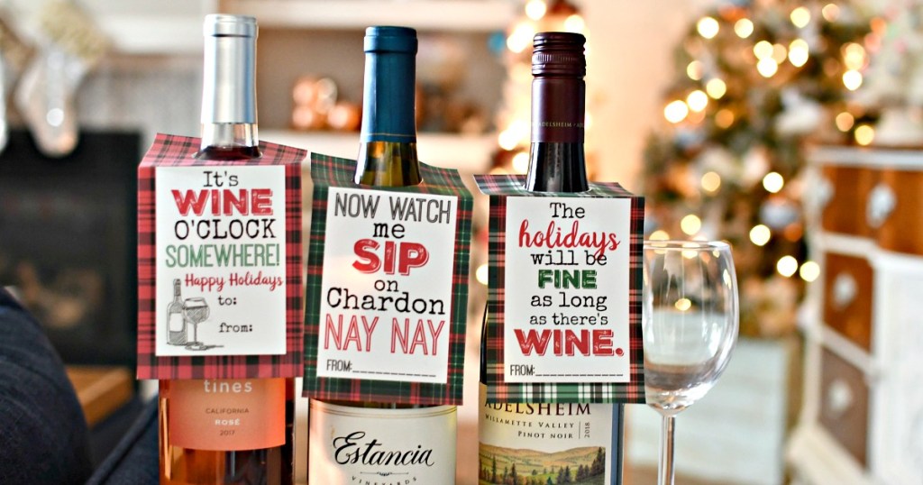 printable gift tags for wine bottles