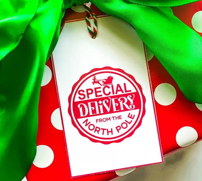 printable gift tags from the north pole