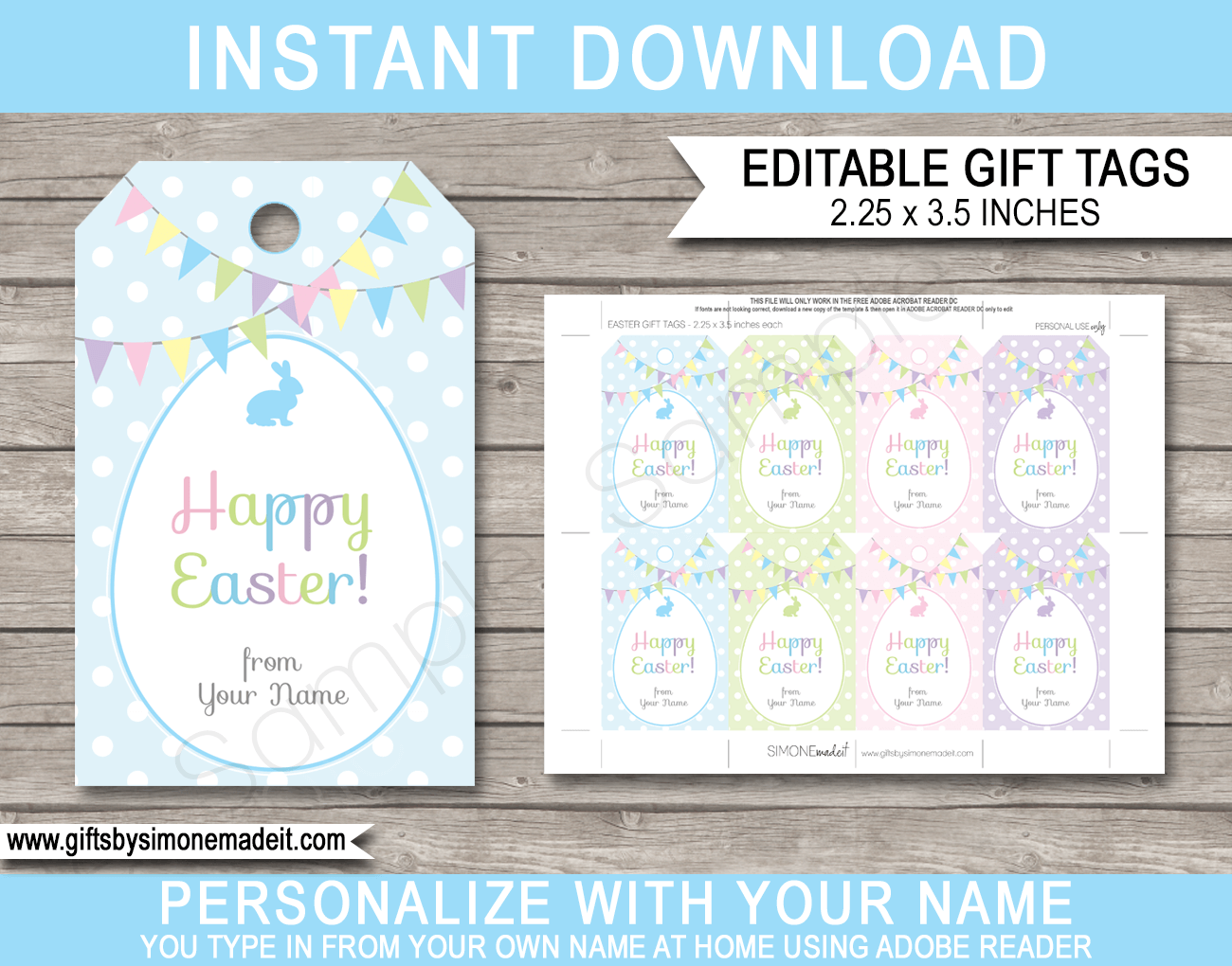 printable gift tags personalized