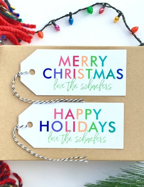 Free Printable Gift Tags for Christmas