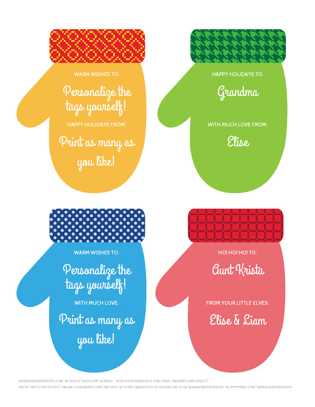printable gift tags personalized