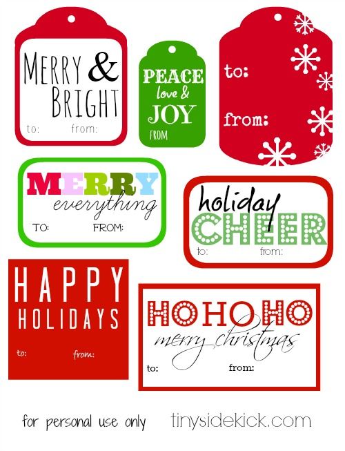 printable gift tags pinterest