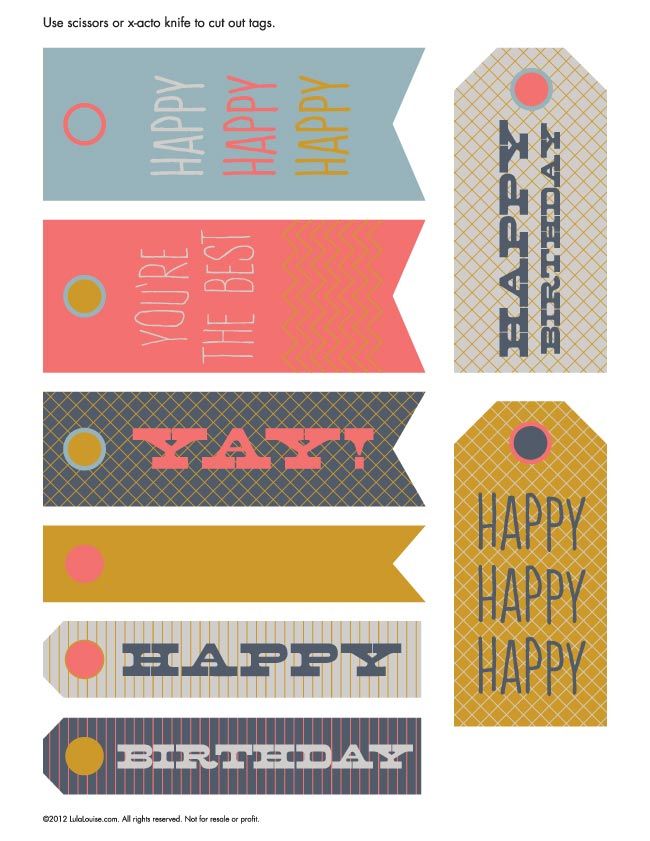 printable gift tags pinterest