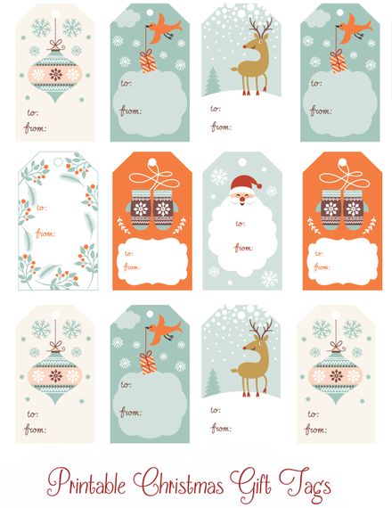 printable gift tags pinterest