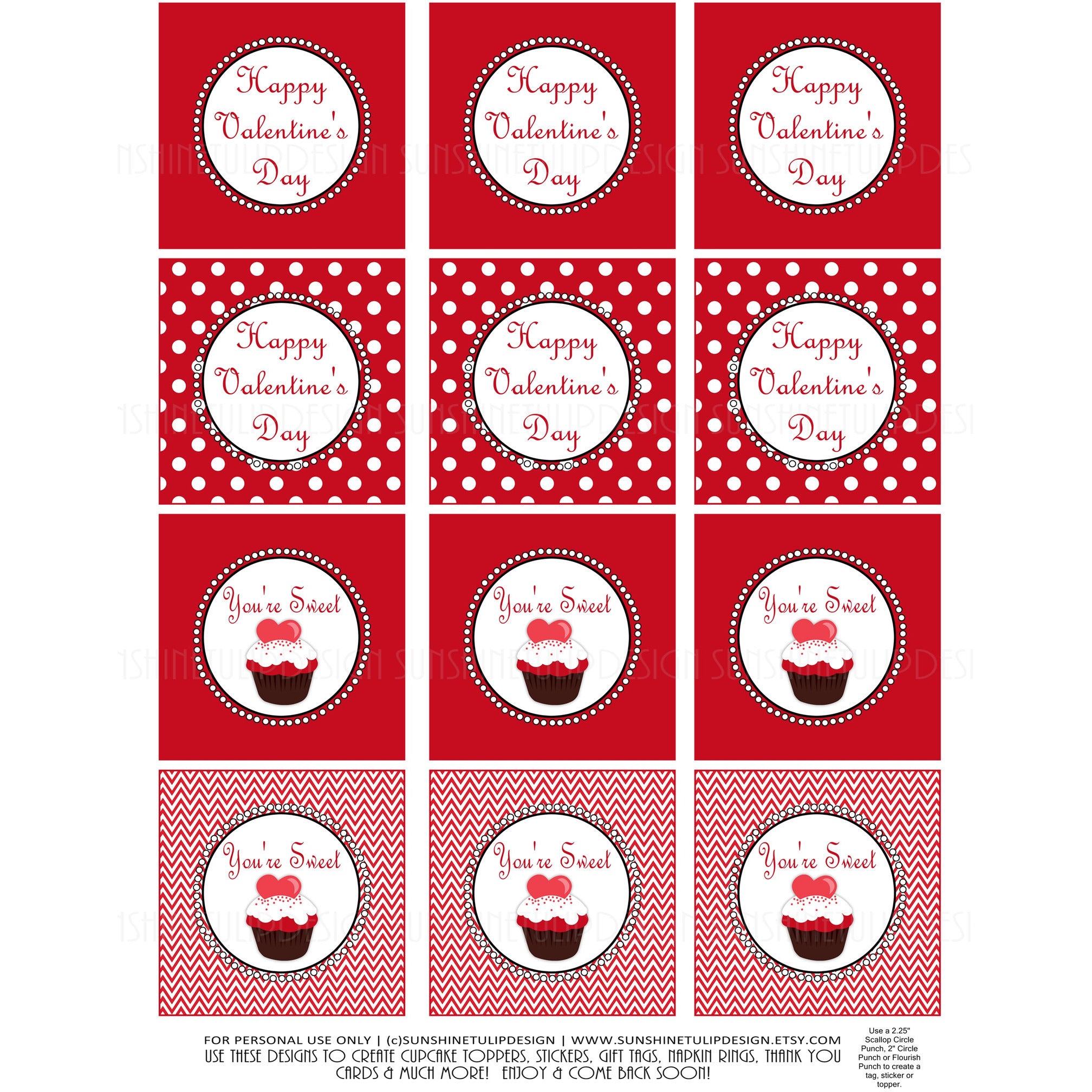 printable gift tags valentines