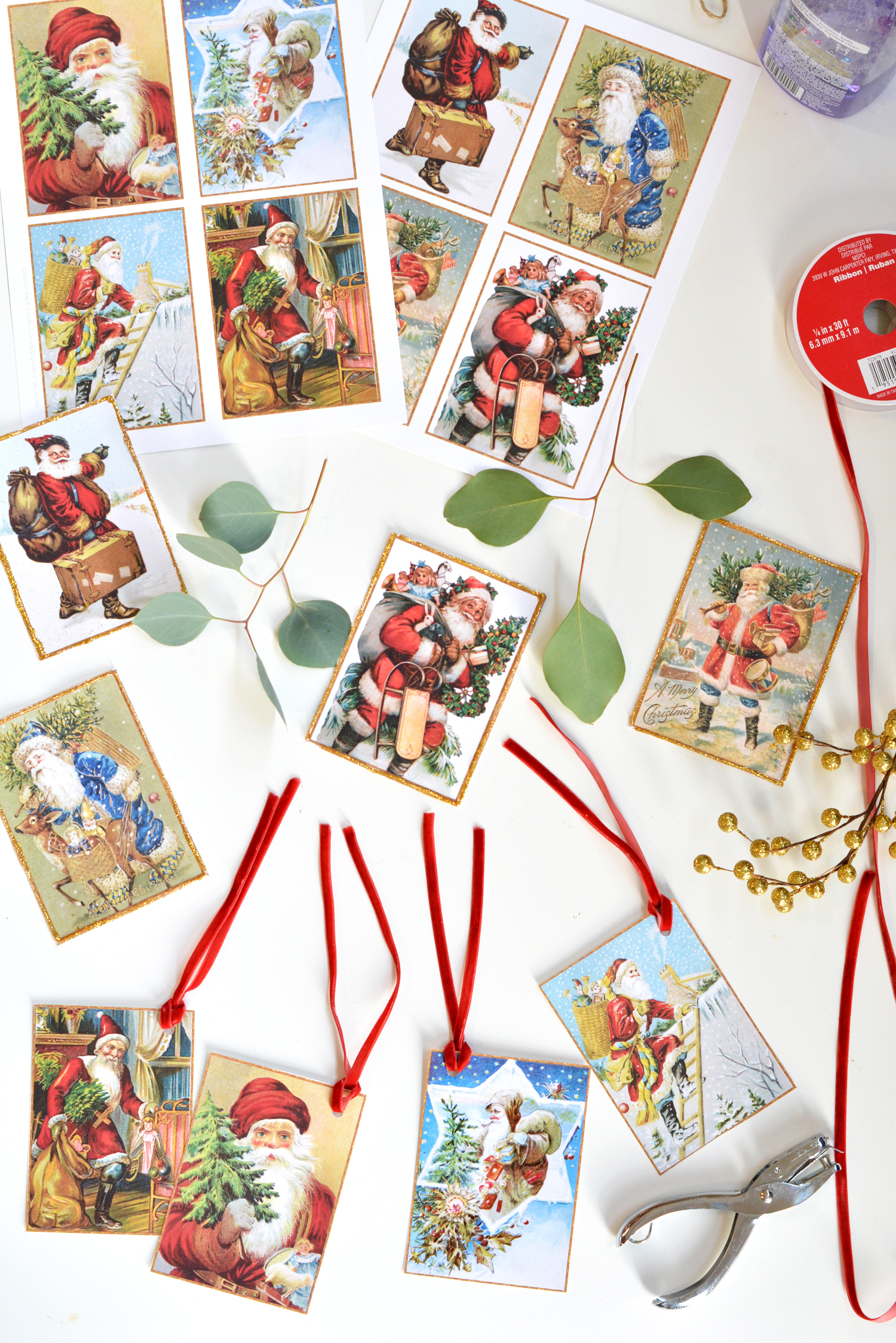 printable gift tags vintage