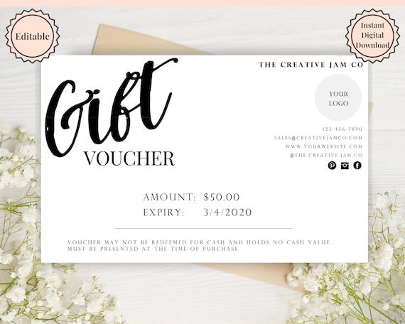 printable gift vouchers ireland