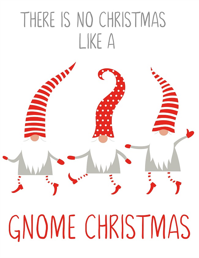 Christmas Gnome Free Christmas Printable - Clean and Scentsible