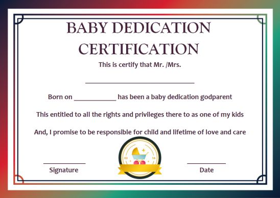 printable godmother certificates