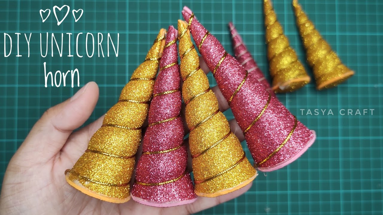 Gold Unicorn Birthday Cake Toppers set. Unicorn Horn, Ears and ...
