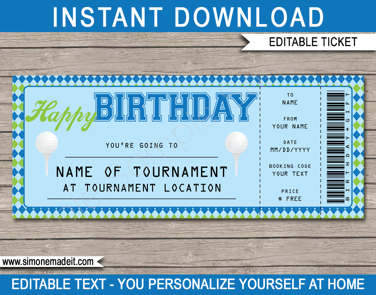 printable golf certificates