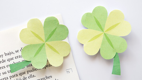 Shamrock Corner Bookmark (St Patricks Day Craft) - The Printables ...
