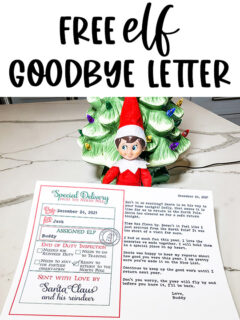 printable goodbye letters from elf on the shelf