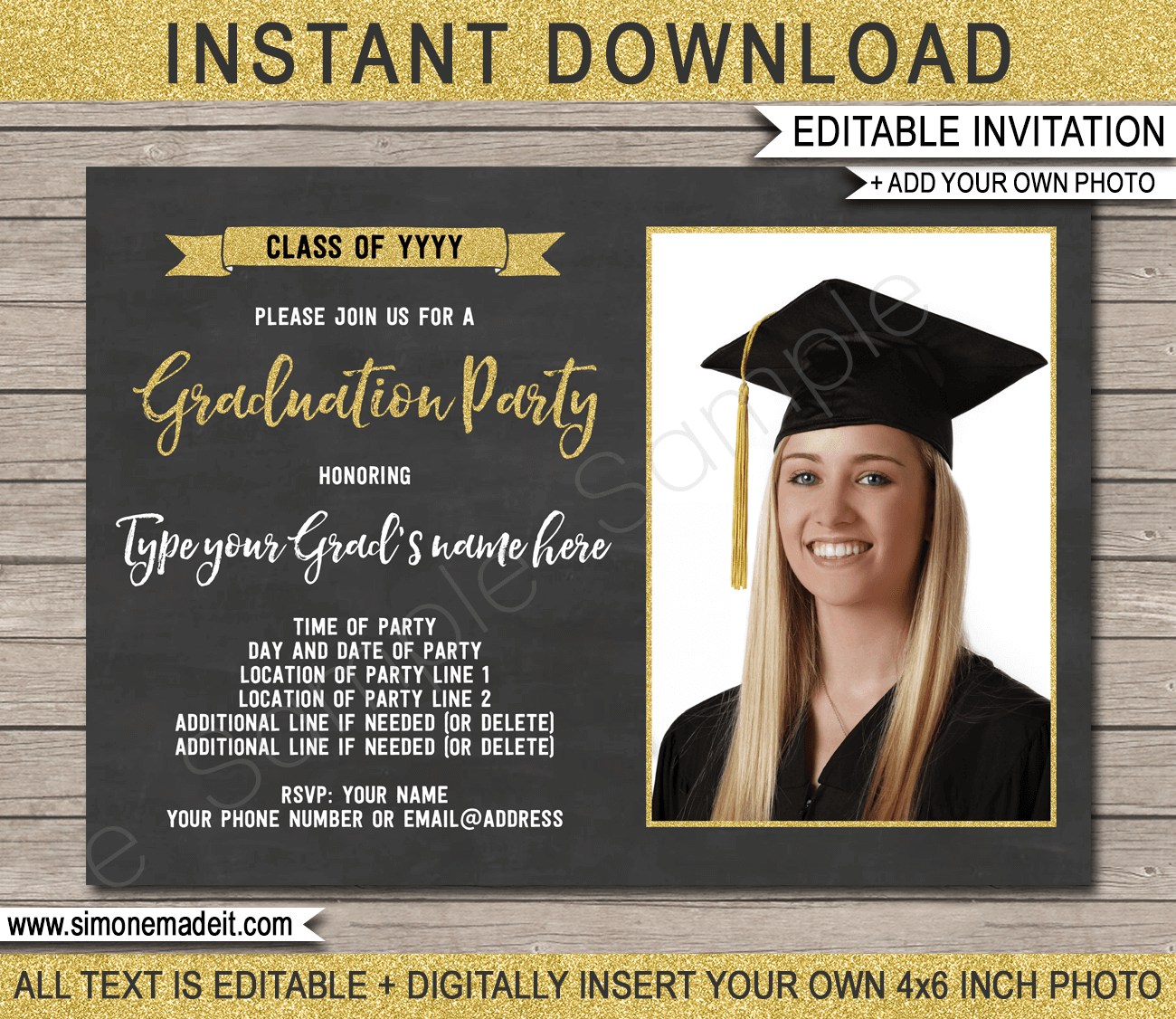 printable graduation announcement templates free