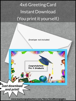 printable graduation cards for preschoolers
