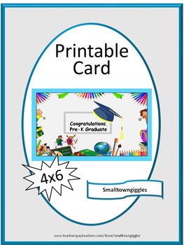 printable graduation cards for preschoolers
