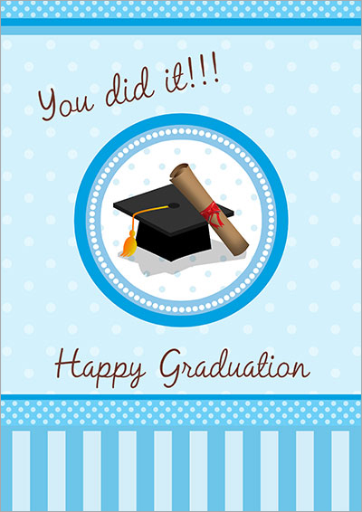 printable graduation cards high school