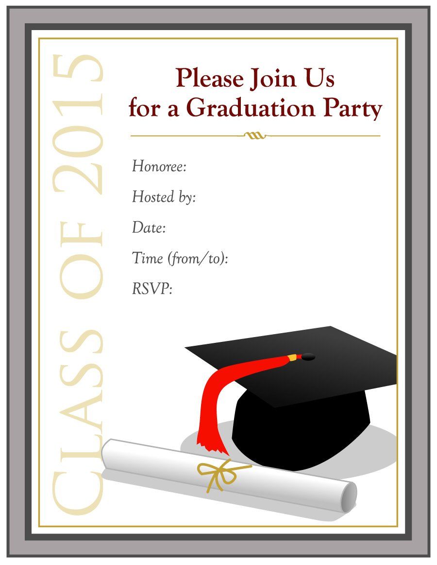 graduation-party-invitation-template-worksheets-library for Free Printable Graduation Party Invitations Templates Graduation Party Invitation Template - Worksheets Library for Free Printable Graduation Party Invitations Templates