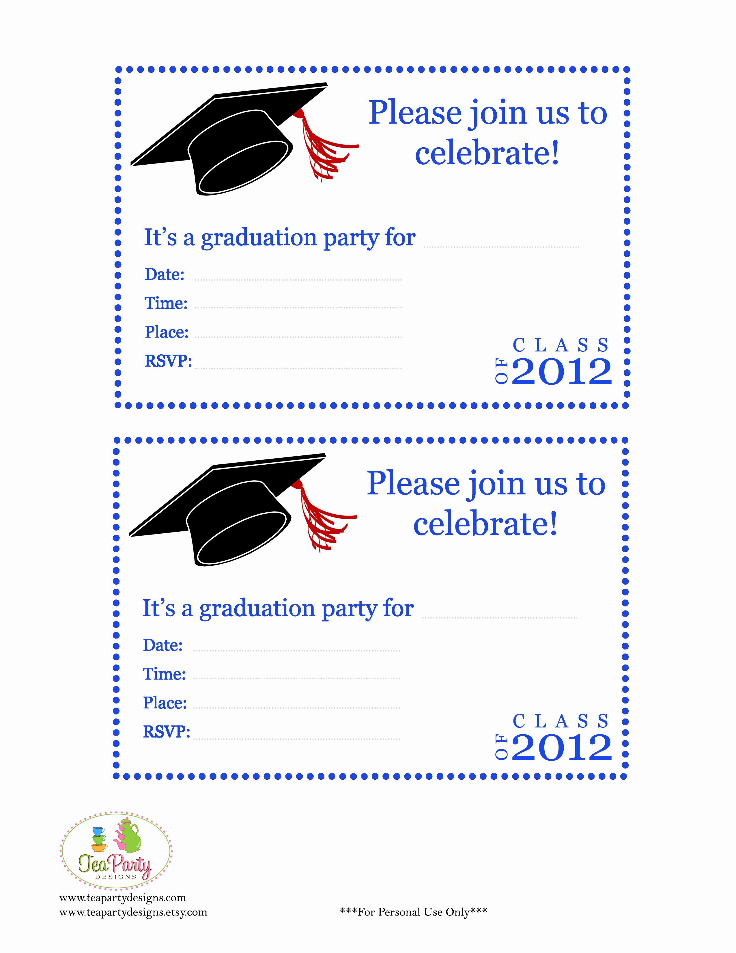 printable graduation invitations for preschool