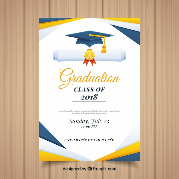 Graduation Invitation Vectors &  Illustrations for Free Download