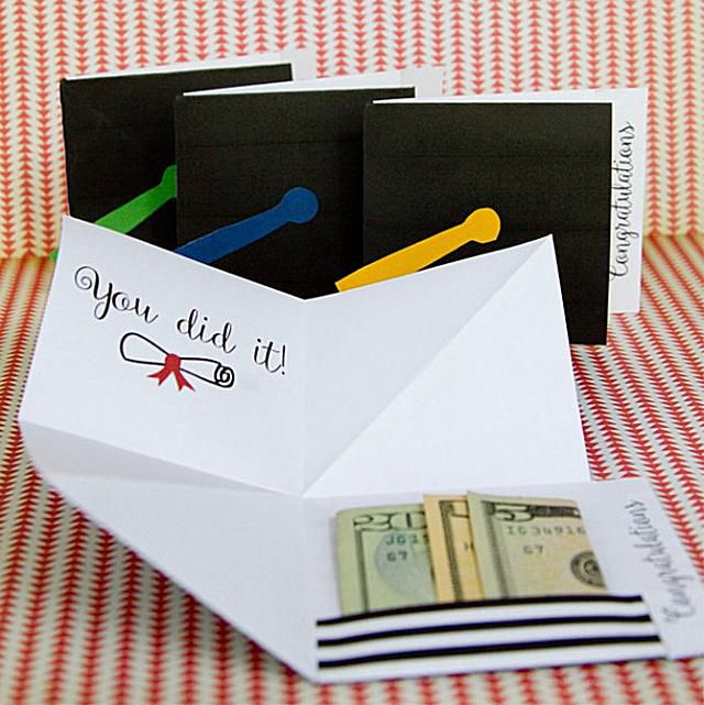printable graduation money holder cards