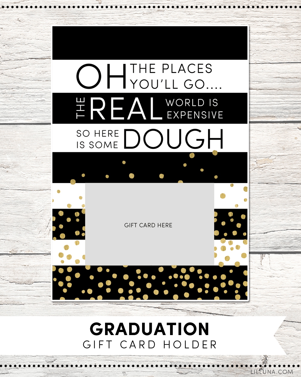 printable graduation money holder cards