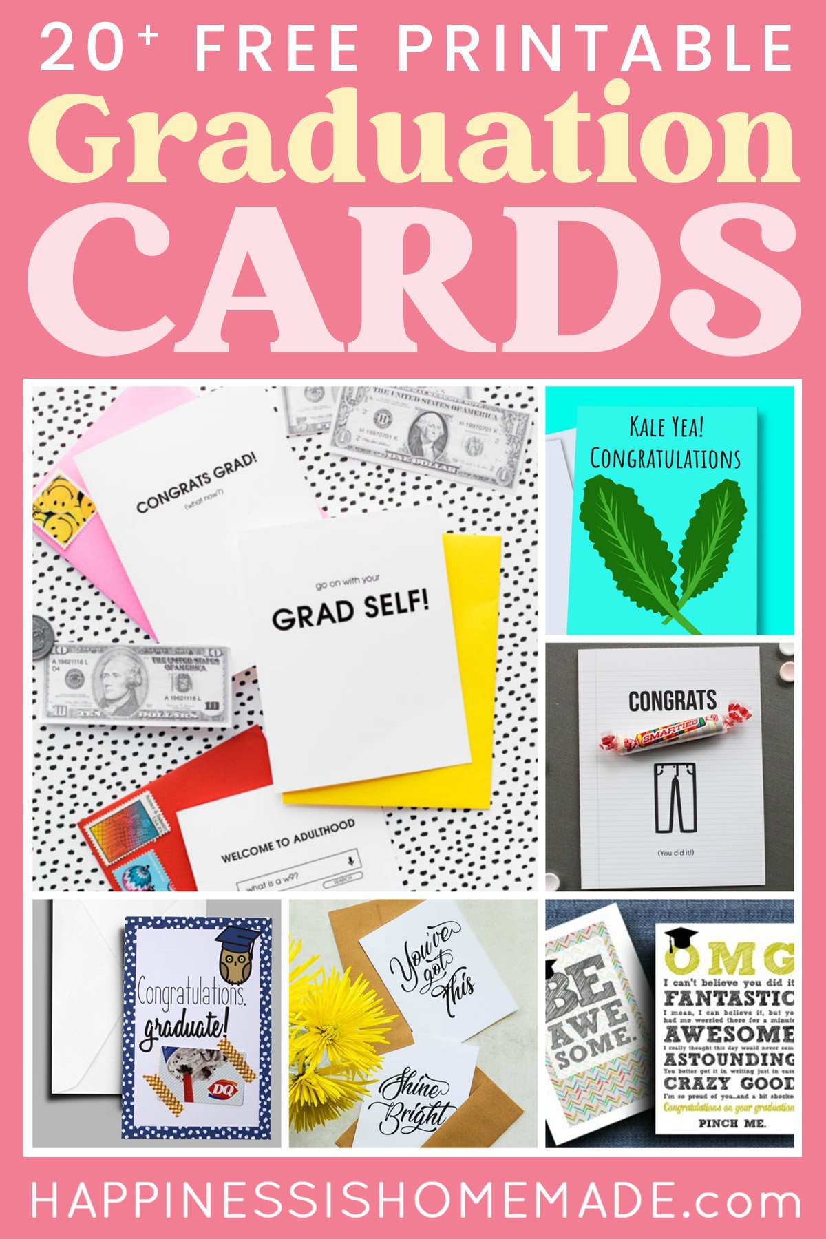 20 Printable Graduation Cards For 2023 Happiness Is Homemade 