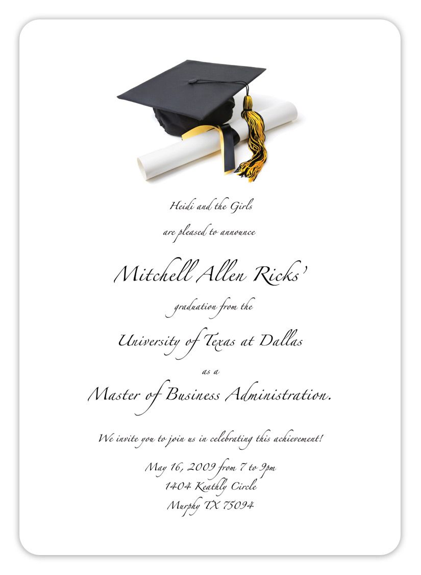Free Printable Graduation Invitation Templates 2013 - Invitation ...