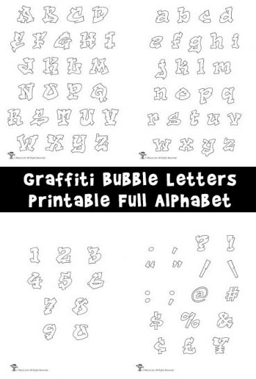 printable graffiti alphabet letters