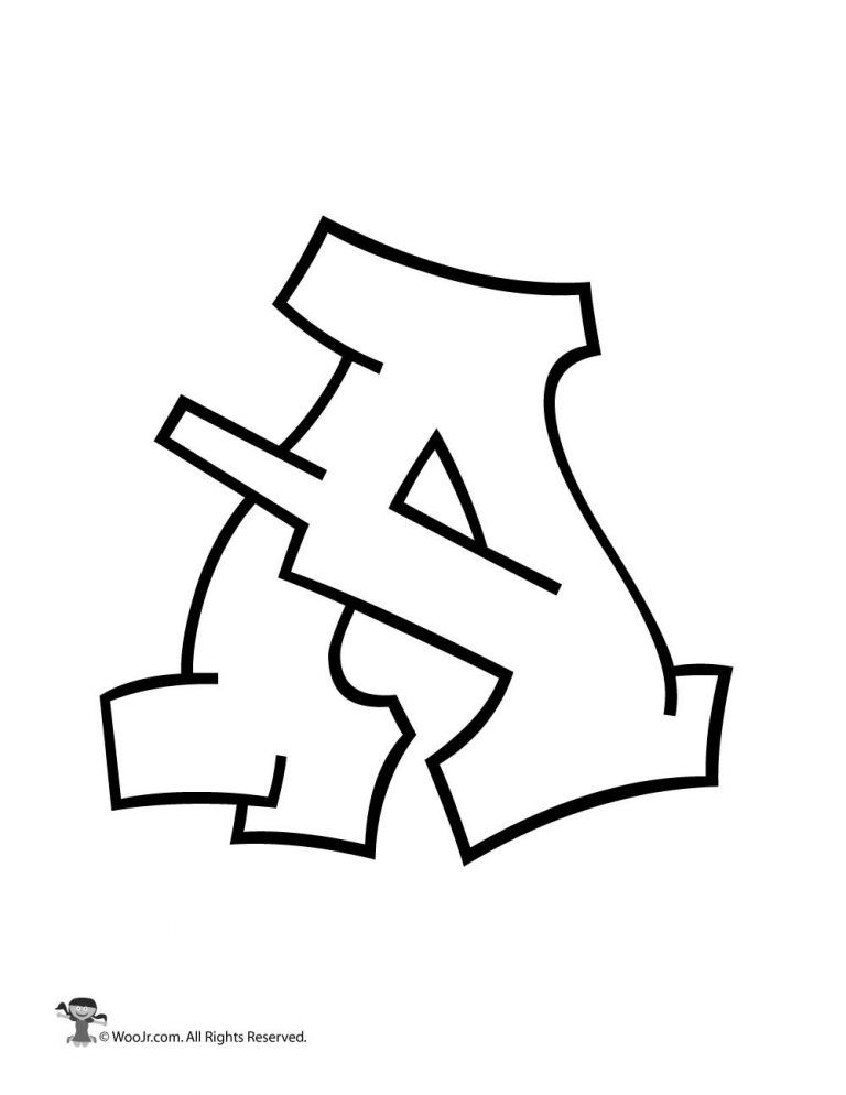 printable graffiti alphabet letters