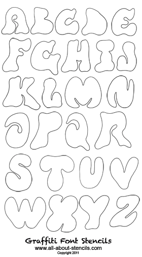 Graffiti Fonts Stencil Patterns Free and Printable for Graffiti ...