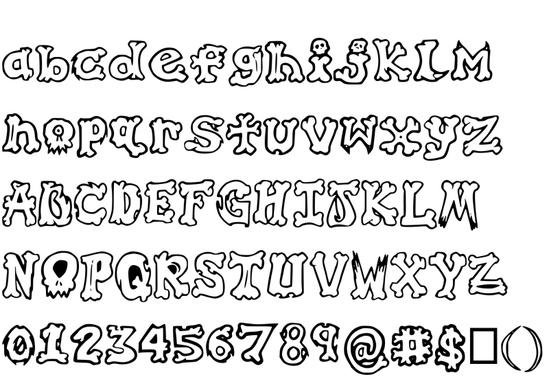 printable graffiti fonts alphabet