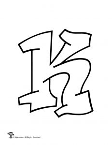 Printable Graffiti Bubble Letters Alphabet | Woo! Jr. Kids ...